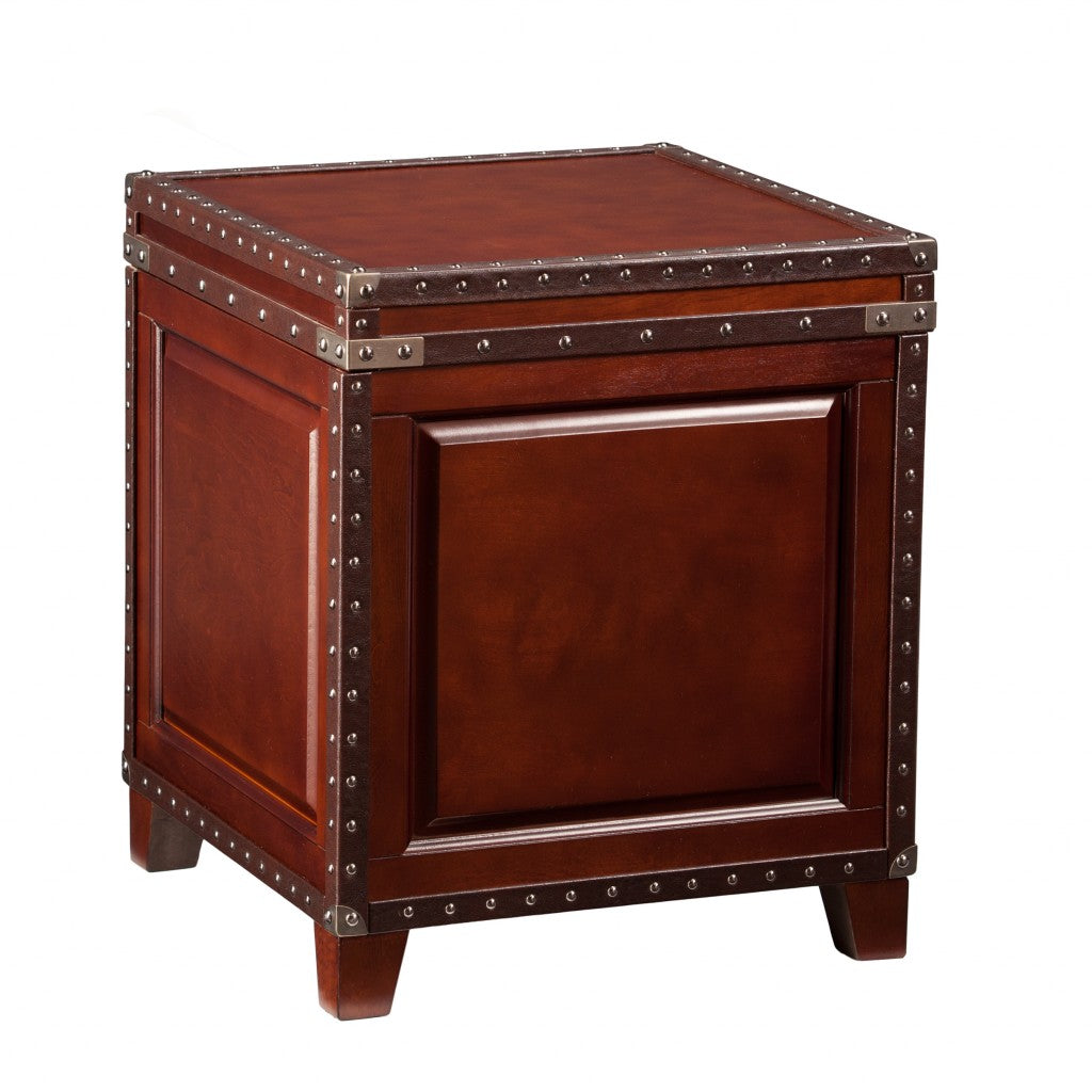 HMS 24\" Rustic Brown End Table Tea Table for Living Room Entry Home Office Dining School Versatile Furniture Set