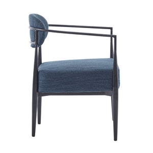 Mid-Century Modern Upholstered Accent Armchair
