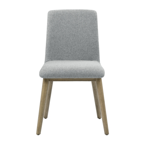 FCJ Vida Gray Polyester Side Chair for Living Room