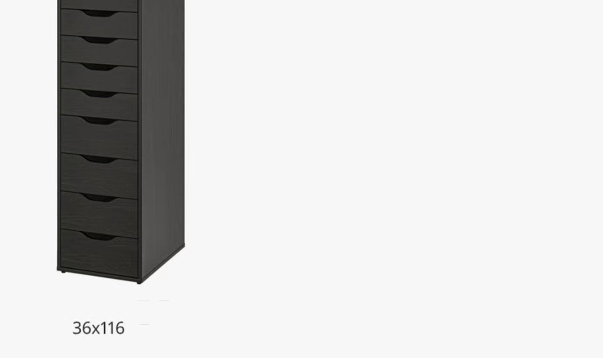 Modern Wooden 5 Drawers Cabinet Nightstand , Mobile Drawer Chest Cabinets with Wheels