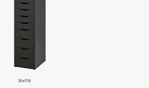 Modern Wooden 5 Drawers Cabinet Nightstand , Mobile Drawer Chest Cabinets with Wheels