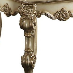 HMS 26\" Gold Patina Manufactured Wood Square End Table Elegant Coffee Tables with Unique Style