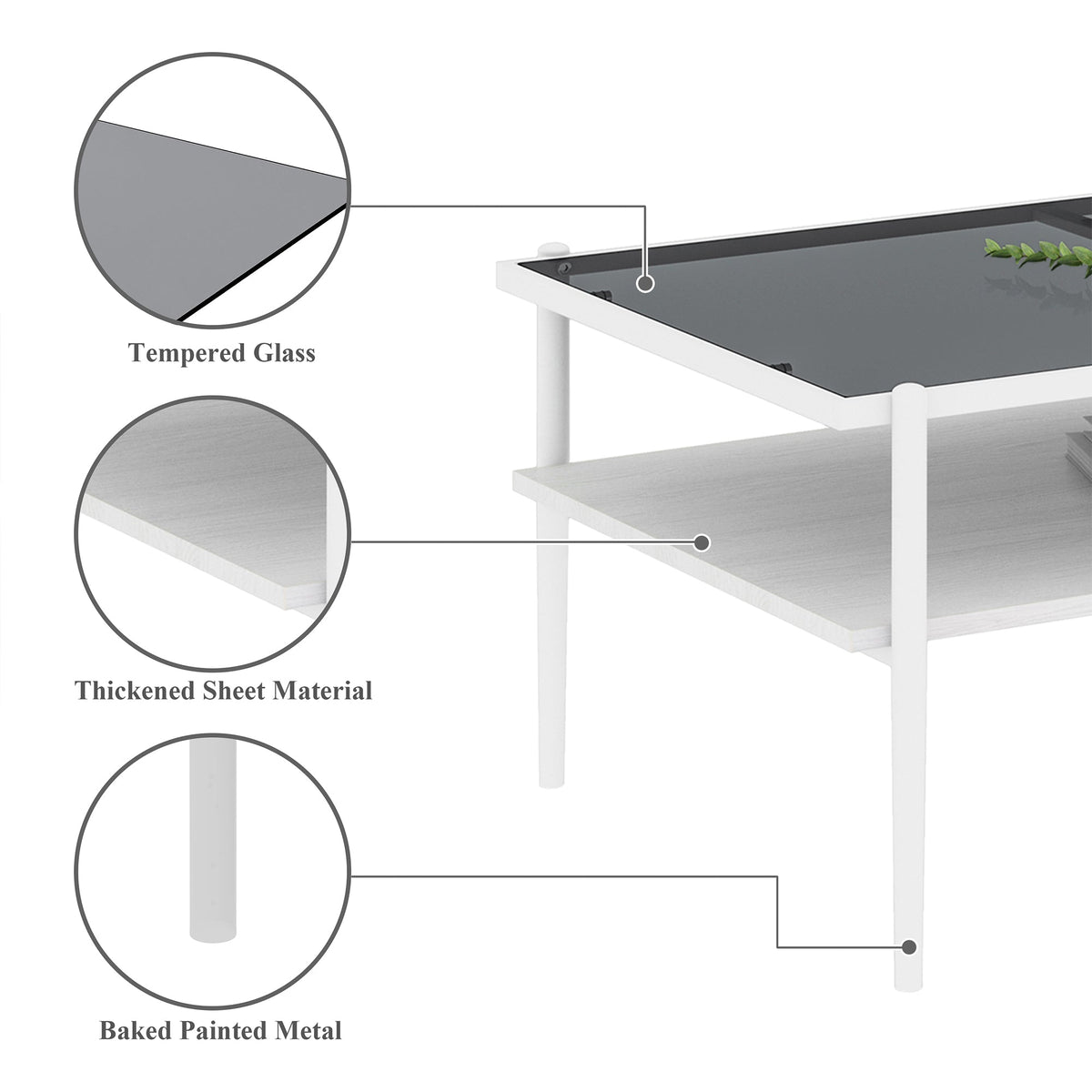 New Modern Coffee Table,coffee Tables for Living Room, Glass Coffee Table, Square Steel Coffee Table Living Room Furniture