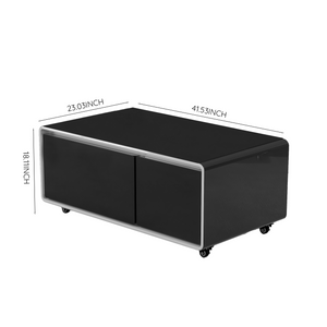 Multifunctional Home Smart Furniture Coffee Table Fridge Mini Refrigerator with Wireless Charging Smart Coffee Table
