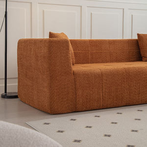 105.5\" Modular L-Shaped Sectional Tufted Sofa Set Deep Seat Comfy Couch with Chaise for Living Room