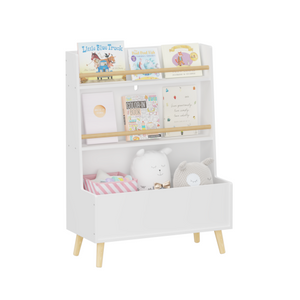 FCJ Children's Bookshelf Industrial-Contemporary Antique Design for Home Living Room Bedroom & School Book Storage