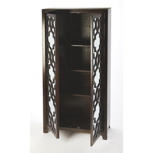 HMS Morjanna White Tall Cabinet Solid Wood MDF Antique Design Style for Home Hotel Villa Living Room Dining Room Furniture