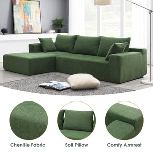FCJ Contemporary 2-Seater Modular Combination Living Room Sofa Set Convertible Extendable for Home Use Corner Feature Included