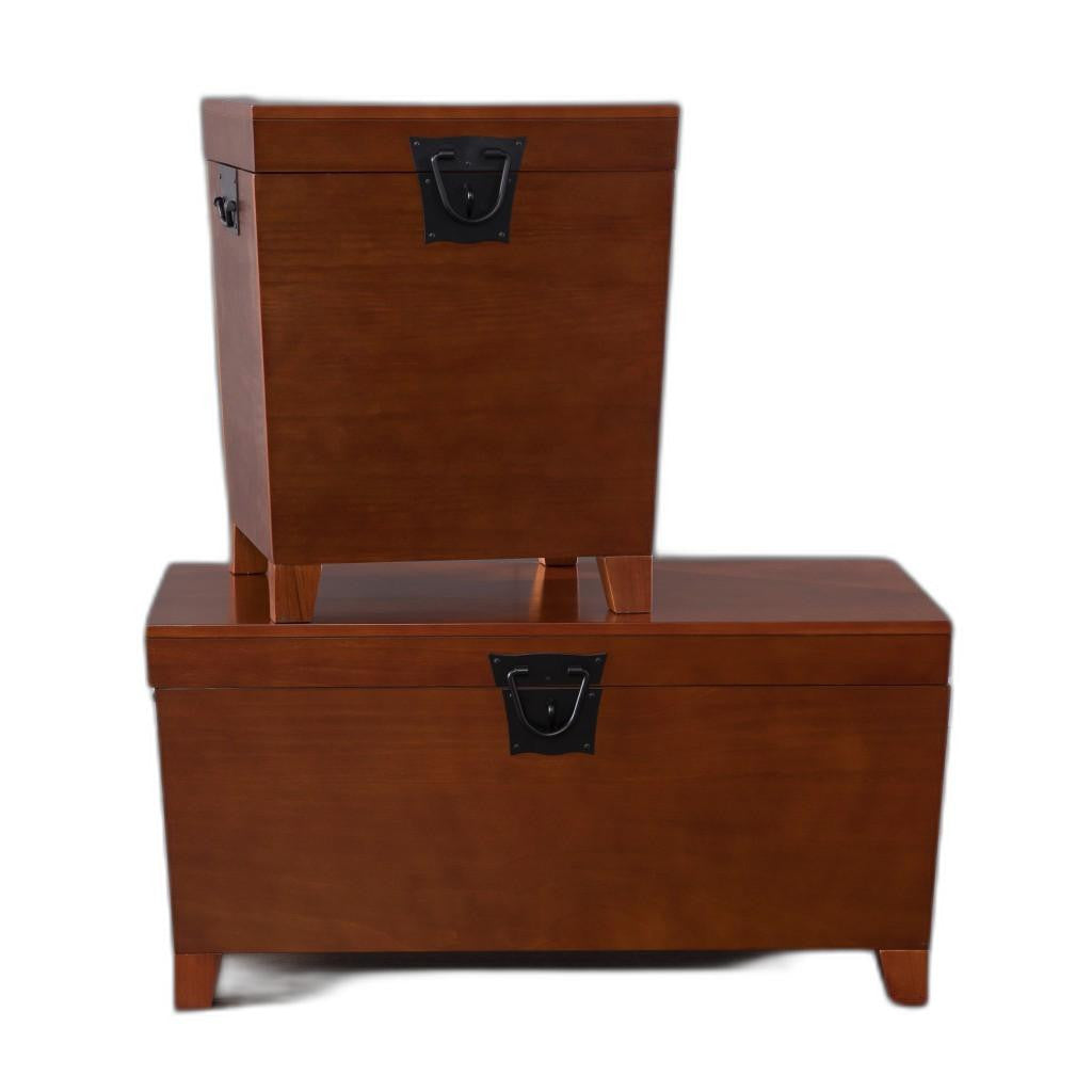 24\" HMS Brown Solid Wood Square End Table Console Tables