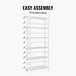 6-Tier Bamboo Ladder Bookcase Rectangle Storage Rack Bookshelf Eco-Friendly and Stylish Bookcase