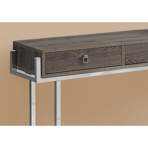 HMS 48\" White Silver MDF Console Table Drawers Accent Rustic/minimalist for Entry Villa Living Room Hotel Bedroom Rustic Decor