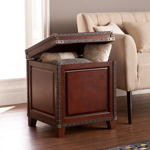 HMS 24\" Rustic Brown End Table Tea Table for Living Room Entry Home Office Dining School Versatile Furniture Set