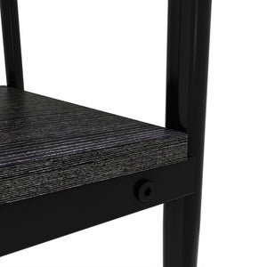 Set of 2  Living Room Table Set Color Glass Side Table with Simple Design  2 Layers Corner Table