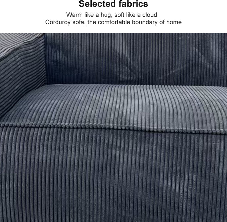 Modern Vacuum Compressed Sofa Tofu Height Density Sponge Modular Sofa for Living Room Cord Sofa