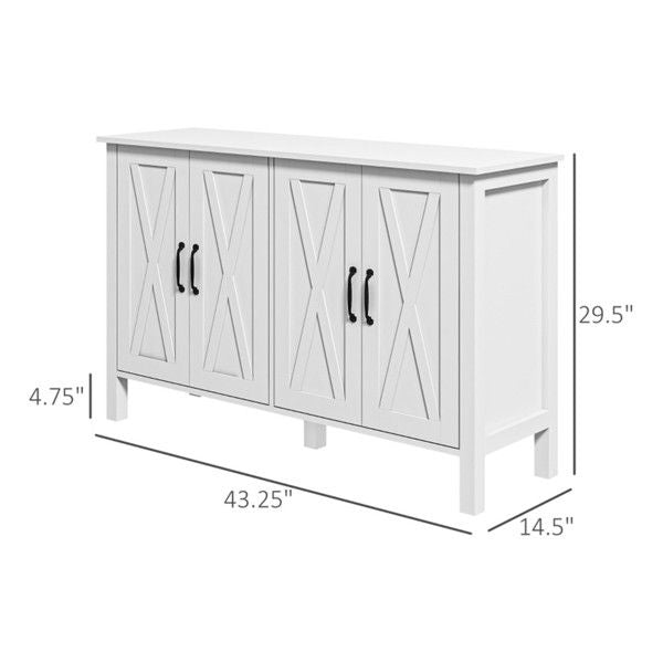 White Kitchen Buffet Cabinet TV Stand Product Category