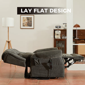 Hot Sales Flat Lifting Chair Recliners Dual Motor Modern Fabric Single Sofa Chair