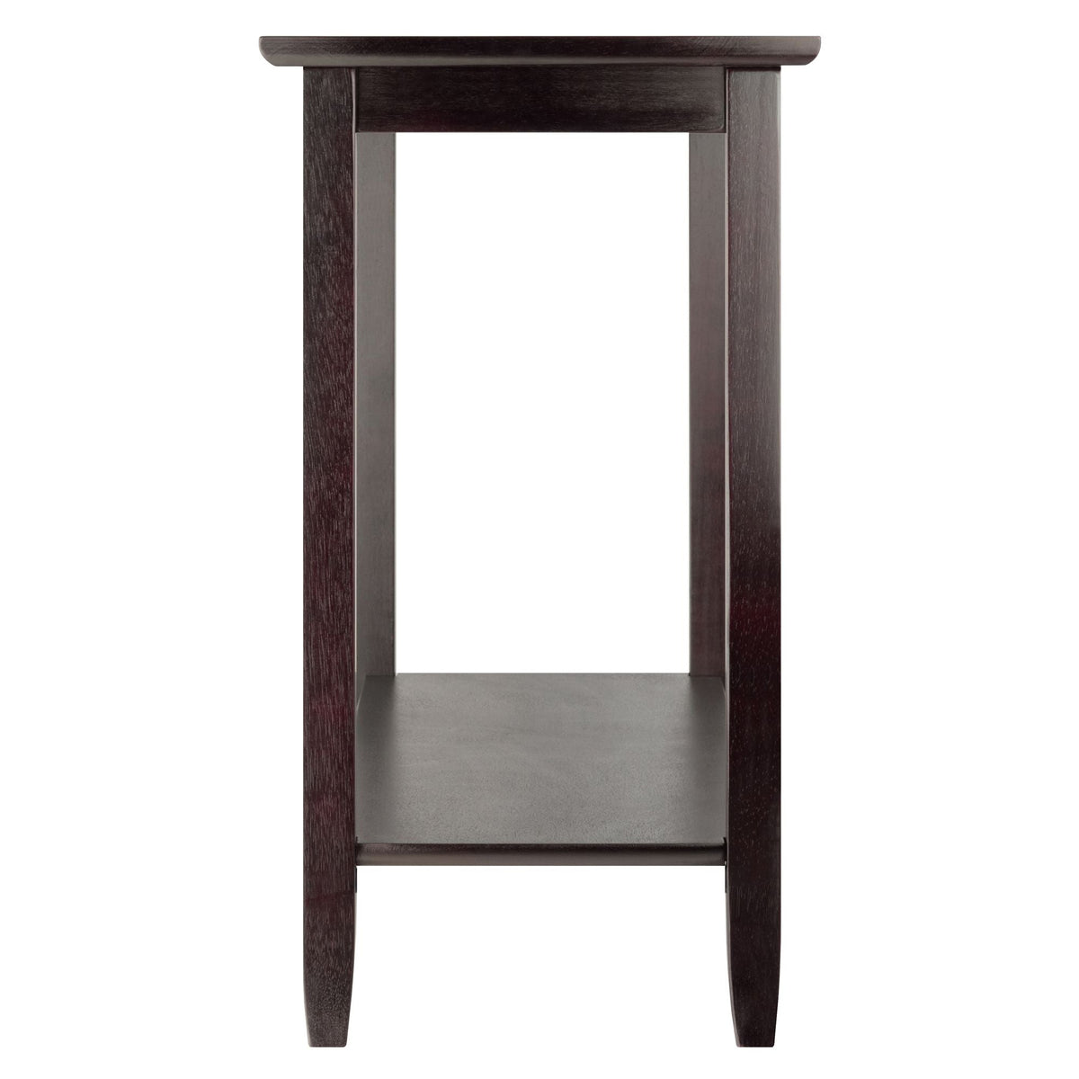 Genoa Rectangular Console Table with Glass Top and Shelf Elegant Home Furniture