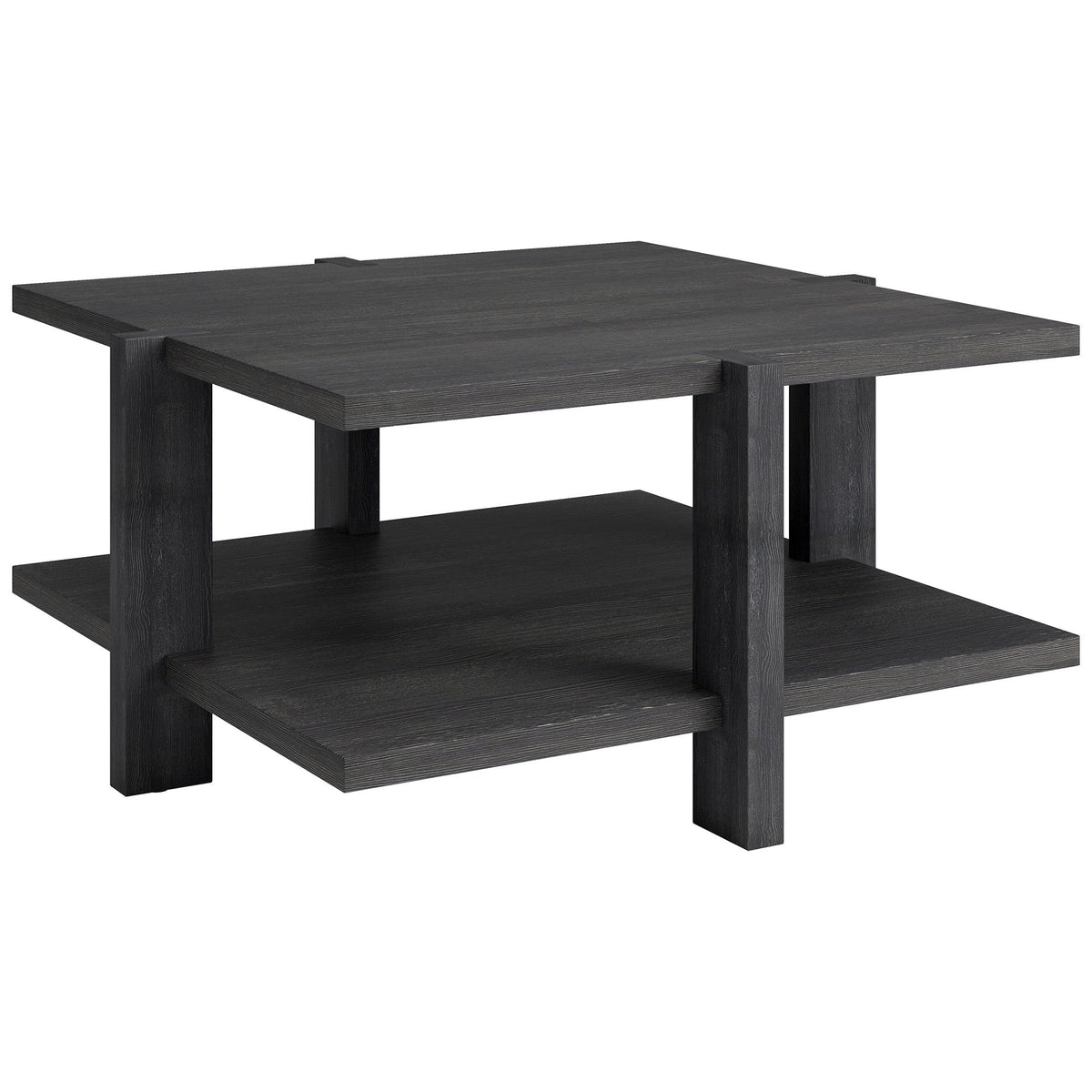 HMS 35 Convertible Gray Square Coffee Table with Shelf for Tea Living Room Furniture with Storage Home Furniture