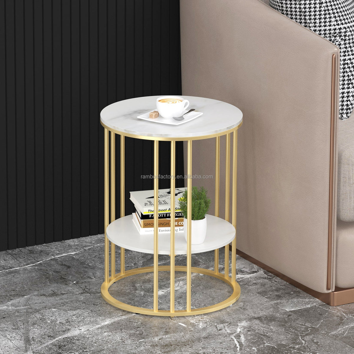 USA FREE SHIPPING Wholesale High Class Marble Console Table Coffee Table Behind Couch for Corridor Entrance