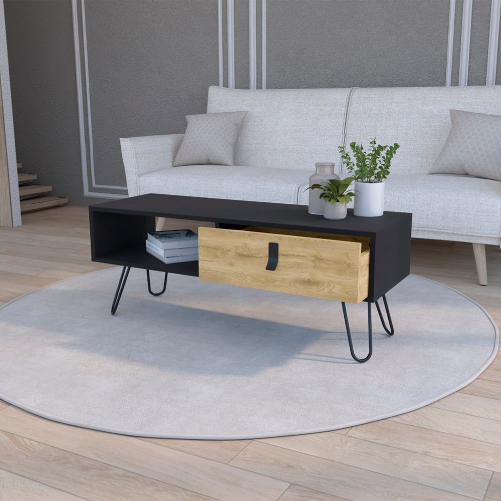 Magness Black/Macadamia Coffee Table for Living Room