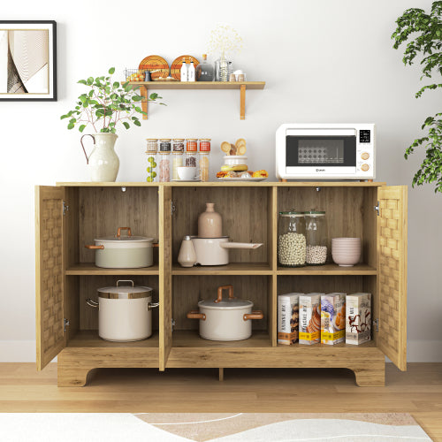 FCJ 3-Door Storage Cabinet for Living Room