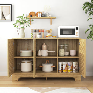 FCJ 3-Door Storage Cabinet for Living Room