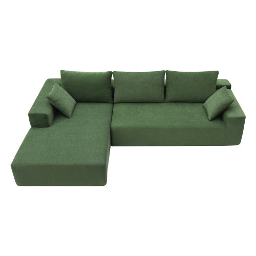FCJ Contemporary 2-Seater Modular Combination Living Room Sofa Set Convertible Extendable for Home Use Corner Feature Included