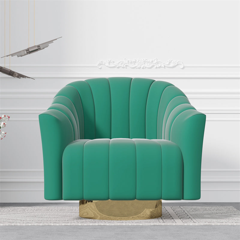 In Stock America Free Shipping Swivel Accent Armchiar Green Modern Armchairs Living Room Single Chair Sofa
