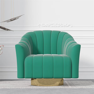 In Stock America Free Shipping Swivel Accent Armchiar Green Modern Armchairs Living Room Single Chair Sofa