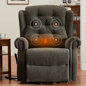 Hot Sales Flat Lifting Chair Recliners Dual Motor Modern Fabric Single Sofa Chair