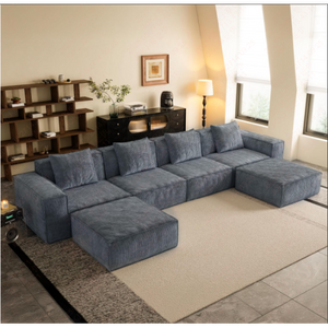 Modern Vacuum Compressed Sofa Tofu Height Density Sponge Modular Sofa for Living Room Cord Sofa