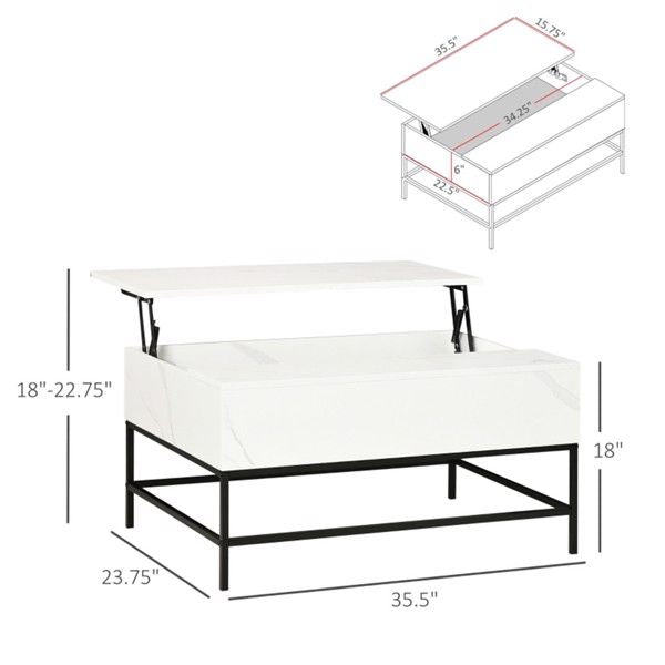 White Top Coffee Table