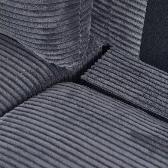 Grey Linen FCJ Convertible Sectional Sofa One Three Seat Extendable Home Furniture for Living Room Apartment Filled with Sponge