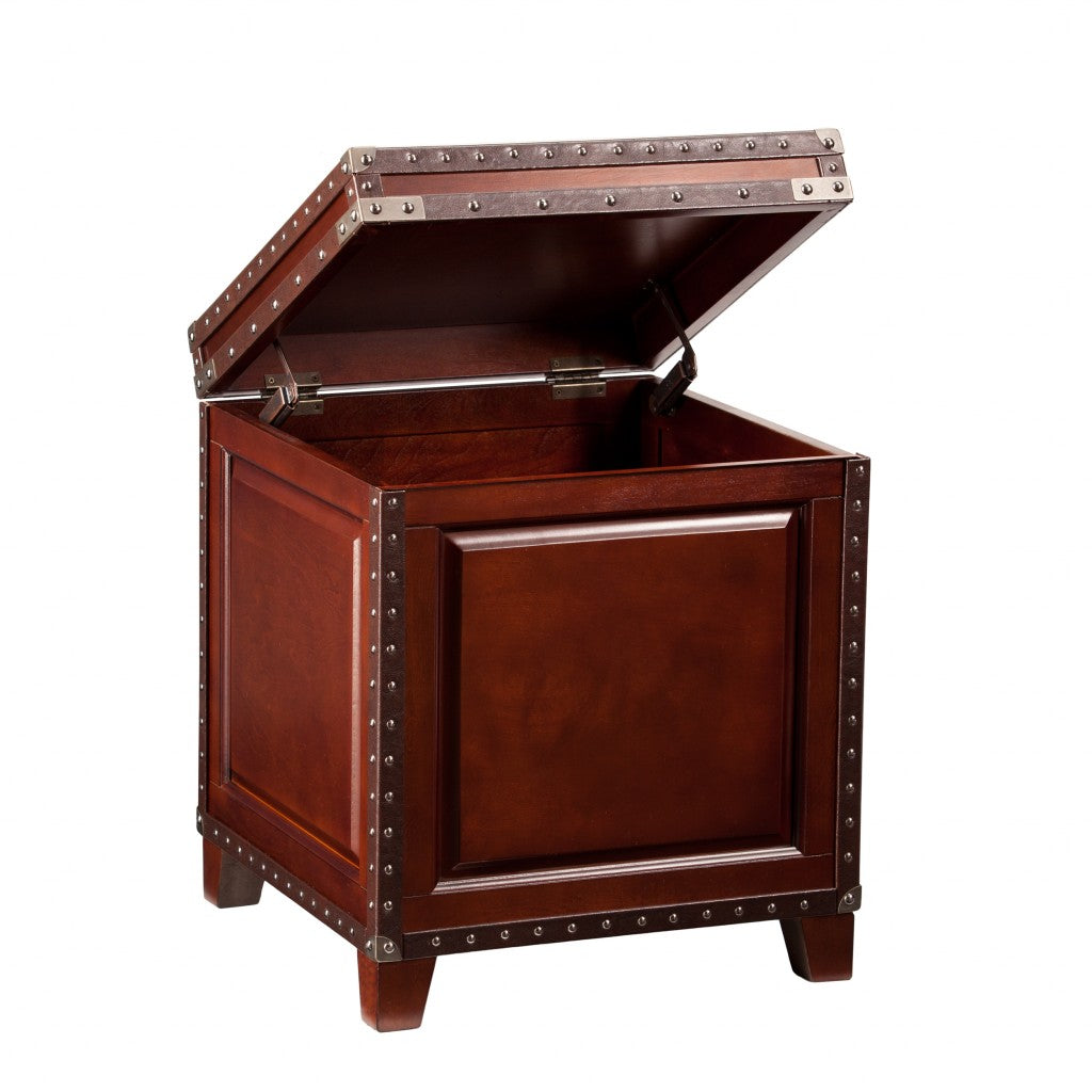 HMS 24\" Rustic Brown End Table Tea Table for Living Room Entry Home Office Dining School Versatile Furniture Set