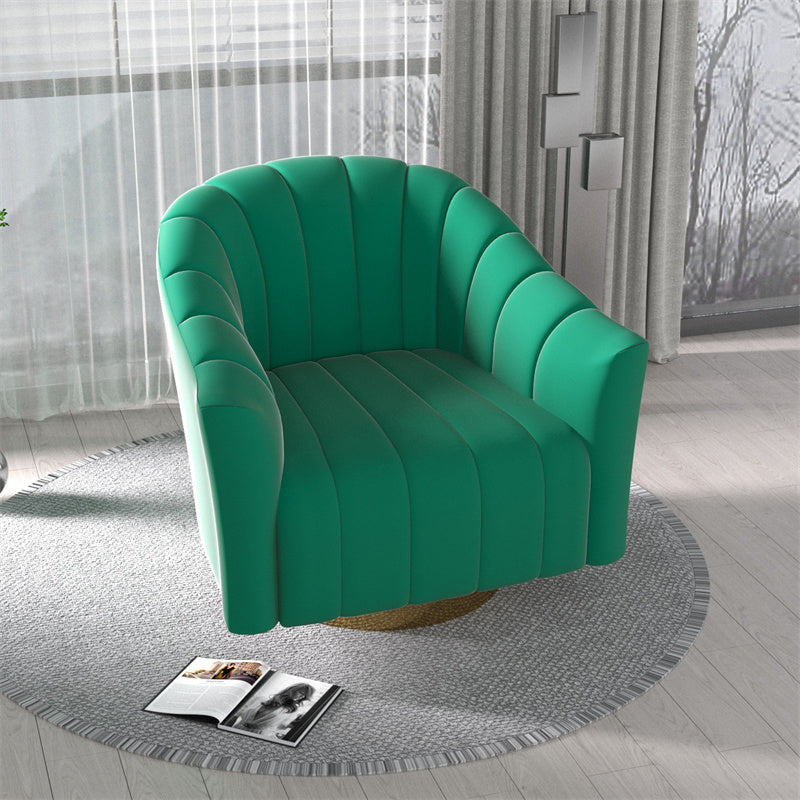 In Stock America Free Shipping Swivel Accent Armchiar Green Modern Armchairs Living Room Single Chair Sofa
