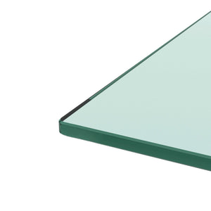 39.3 Inch Modern Glass Top Selling Tea Table with Drawer , 2 Tier Coffee Table Stainless Steel Frame