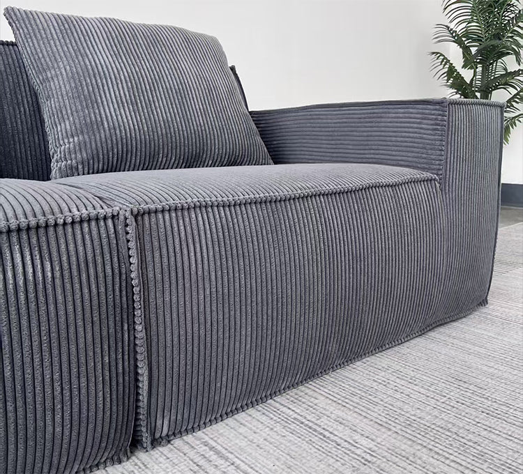 Modern Vacuum Compressed Sofa Tofu Height Density Sponge Modular Sofa for Living Room Cord Sofa