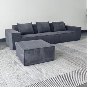 Modern Vacuum Compressed Sofa Tofu Height Density Sponge Modular Sofa for Living Room Cord Sofa