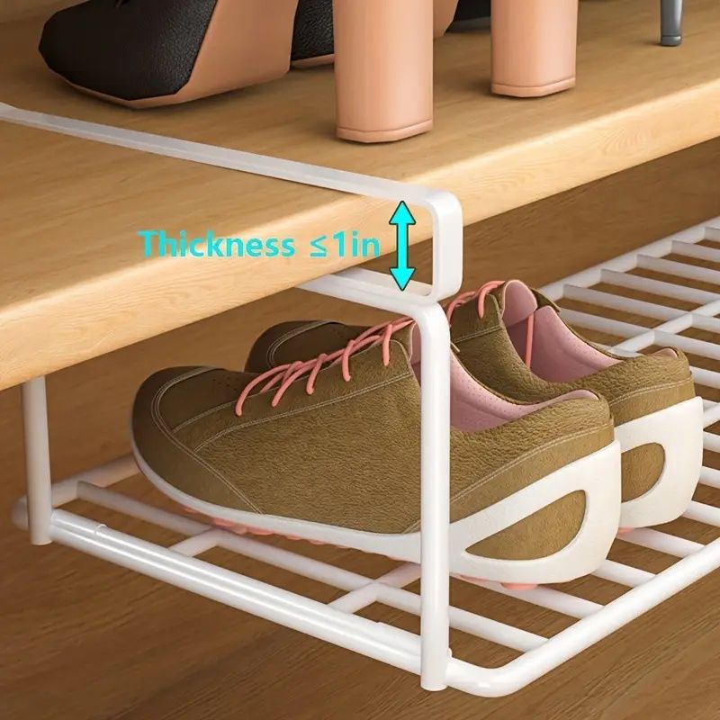 Swiss-Designed Modular Smart Shoe Storage Stackable Iron Rack System
