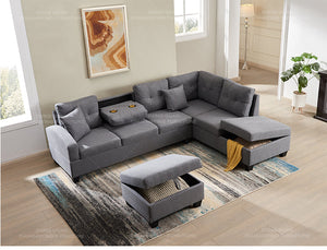 Winforce Morden Style Muebles De Sala Set Furniture Luxury Divano Letto Corner Sofa