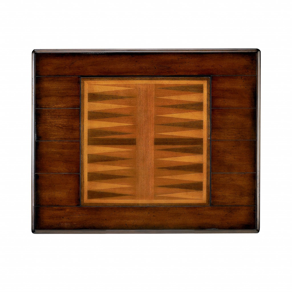 HMS 29 Convertible Square Coffee Table Brown and Dark Brown Wood with Drawer for Living Room Home Furniture