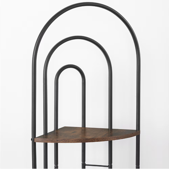 FCJ Metal Frame Bookcase Plant Stand with Unique Design