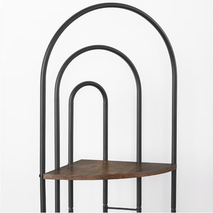 FCJ Metal Frame Bookcase Plant Stand with Unique Design
