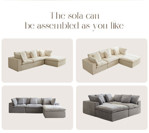Luxury Comfortable Lounge Compressed Sofas US Drop Shipping Compression Sofas L Shaped Modern Vacuum Compressed Sofas