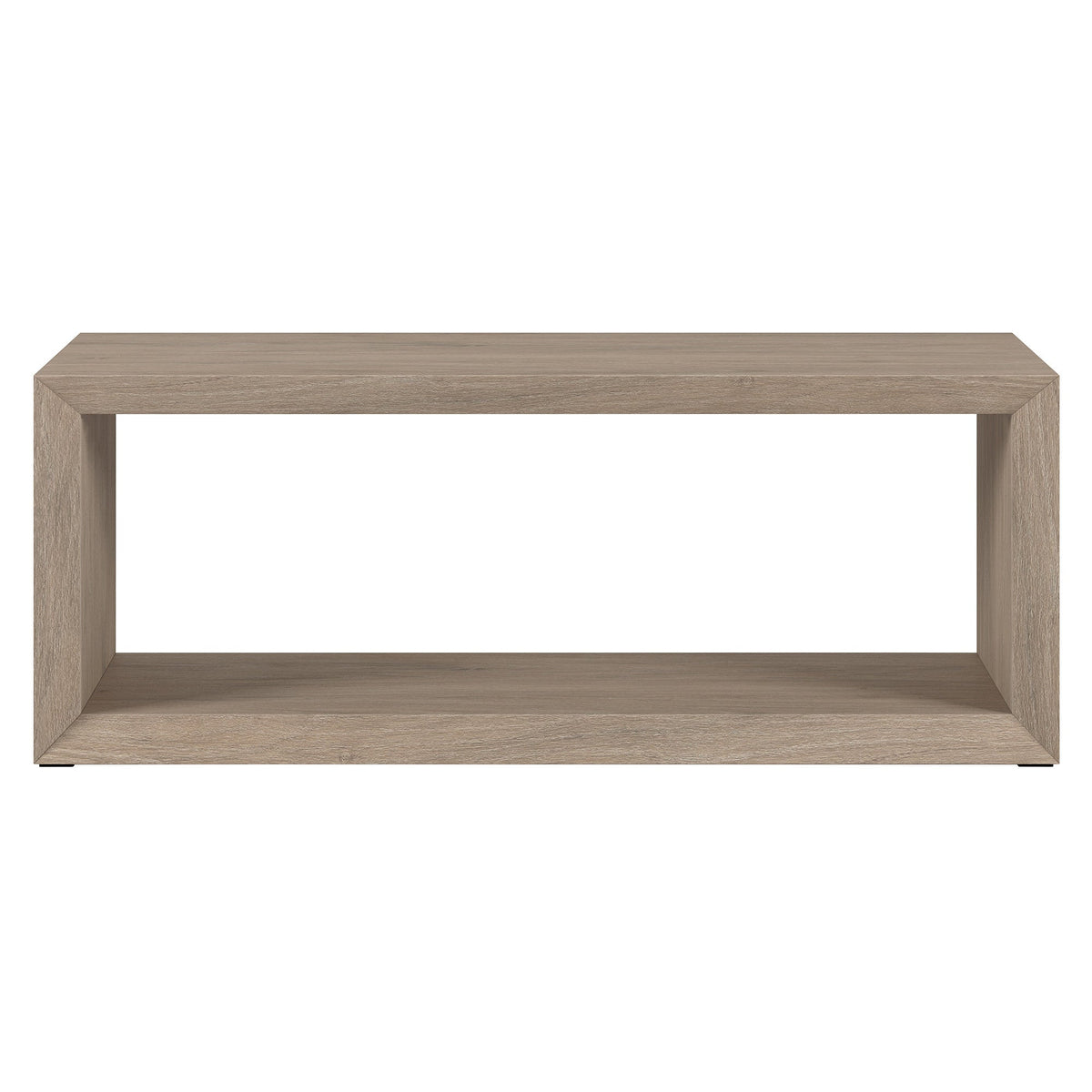 48\" Gray Classic Design Coffee Table with Shelf HMS Metal and MDF Wood for Living Room Home Furniture