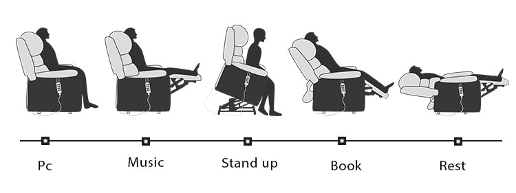 Customizable Options Dual Motor Electric Lift Chair Recliner for Home Theater