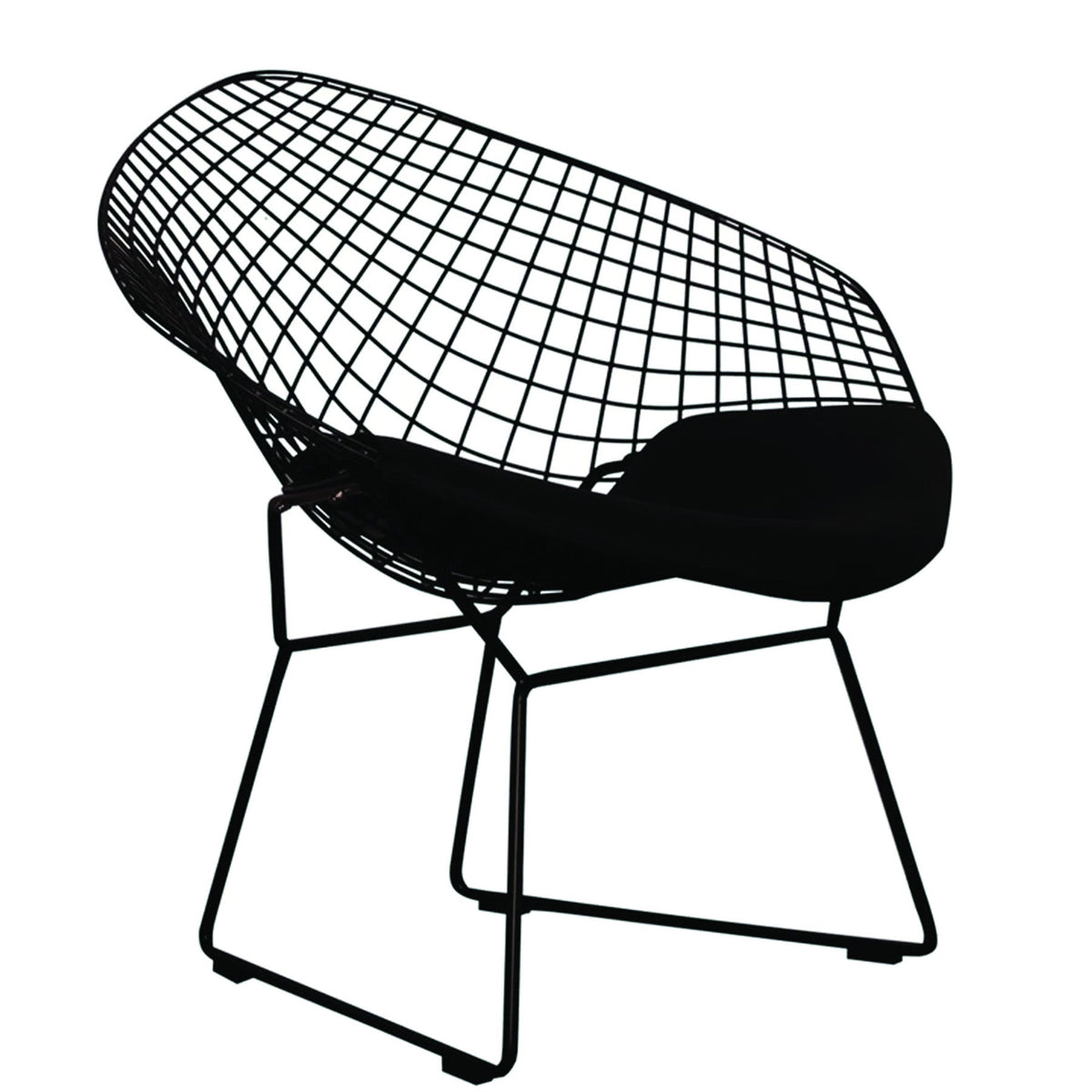 32\" HMS Black Chaise Lounge Chair
