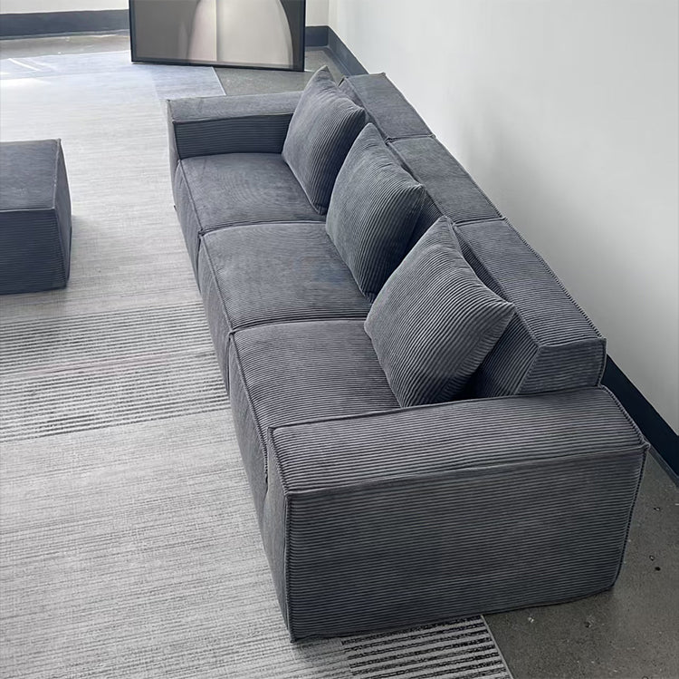 Modern Vacuum Compressed Sofa Tofu Height Density Sponge Modular Sofa for Living Room Cord Sofa
