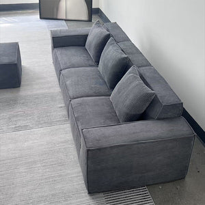 Modern Vacuum Compressed Sofa Tofu Height Density Sponge Modular Sofa for Living Room Cord Sofa