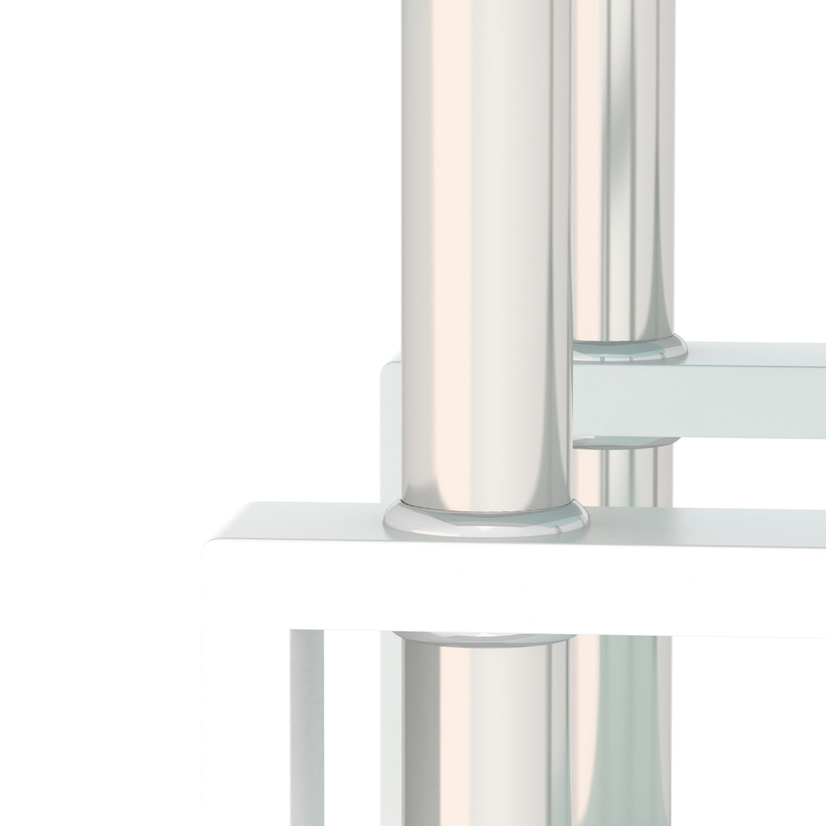 New Durable Design White Tempered Glass Side Table Bed Side Table for Living Room Furniture